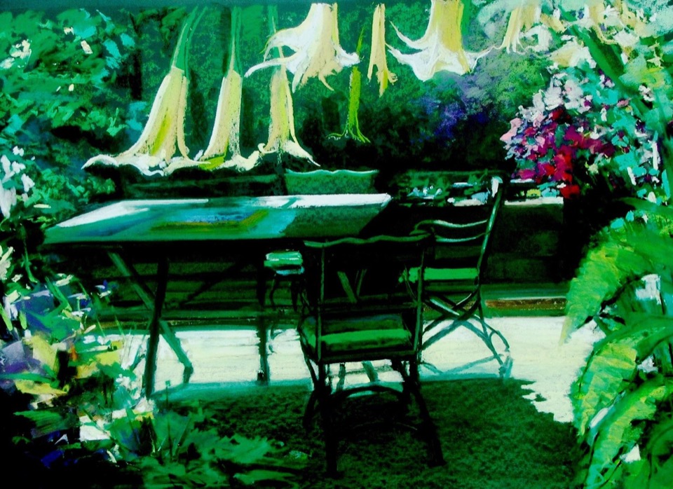 Dark Green Table