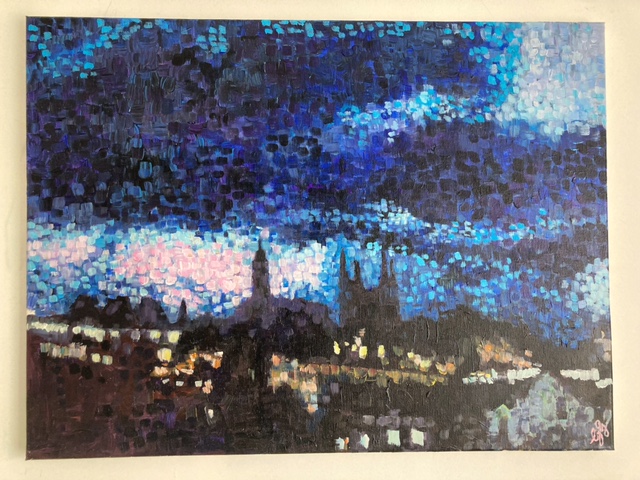 Geraldine Green Acrylic Painting