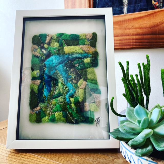 Geraldine Green Needlefelt Landscape