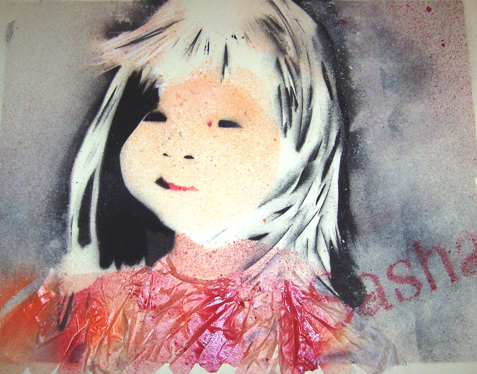 Sasha (mixed media on board) Christine Shaw